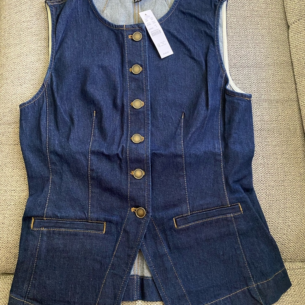 J Crew denim vest